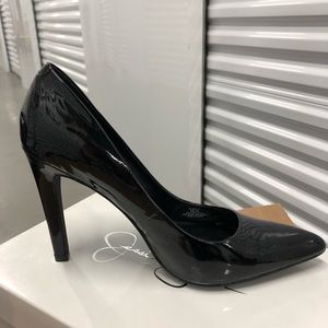 Black Patent Leather Jessica Simpson Stilettos